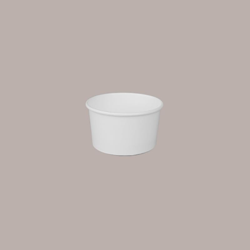 COPPETTE BIANCHE CC 80 PER GELATO IN CARTONE BICCHIERI PER GELATERIA ICE CREME WHITE (PZ 504)