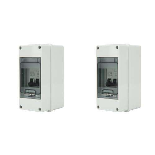 Interrupteur de déconnexion solaire PV 2P 1000V 20A IP65 petit disjoncteur étanche sur rail DIN