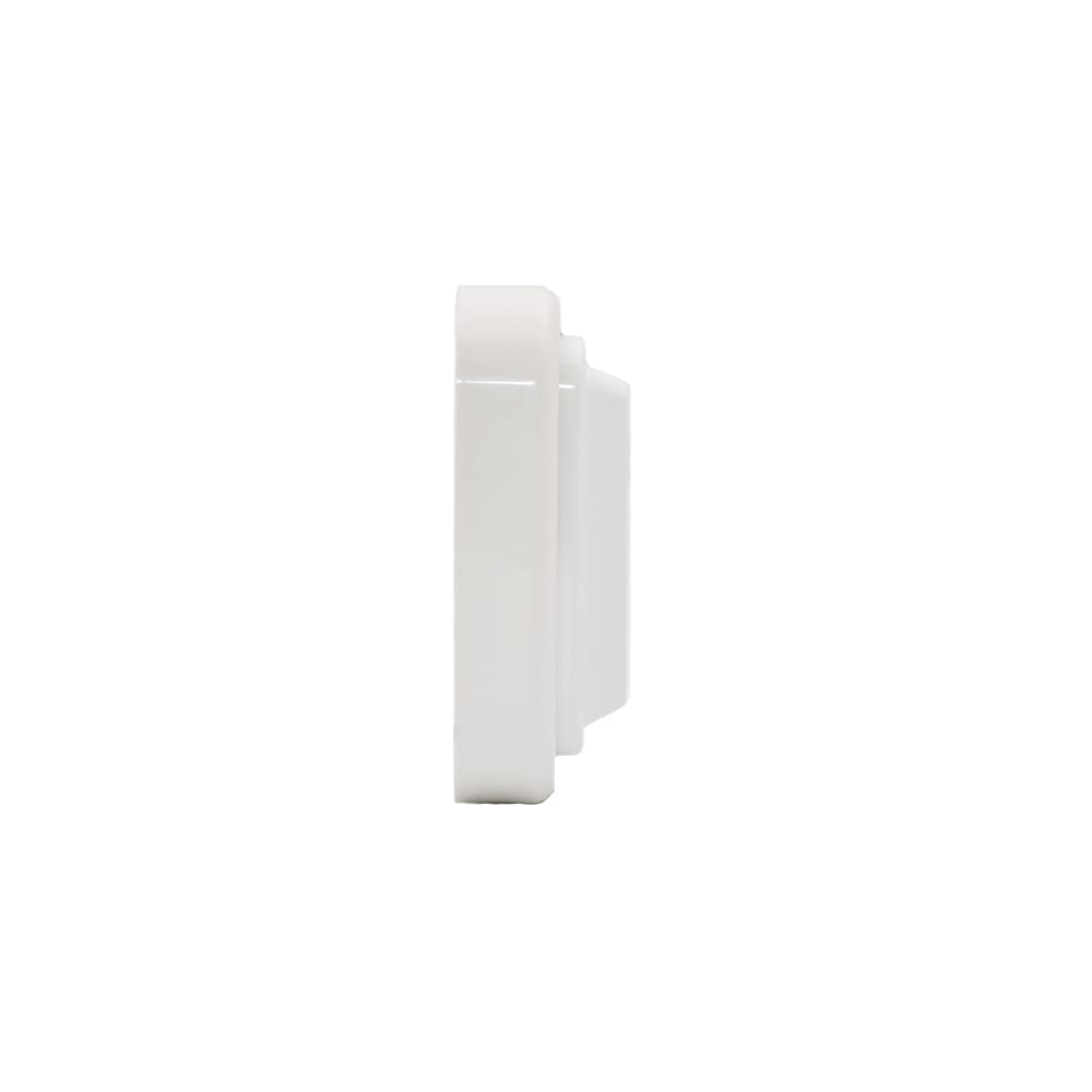 Bf kristal - Base doble toma tierra lateral blanco nieve bolsa