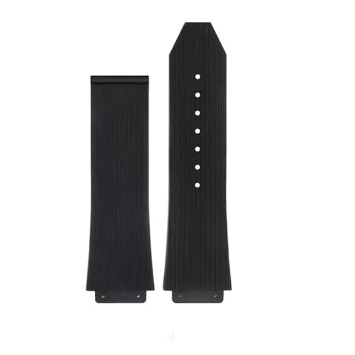 Bracelet Big Bang silicone résistant aux déchirures, sangle caoutchouc montre homme 25x19mm