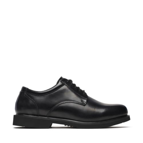 Thorogood Uniform Classics Oxford Black Dress Shoes for Men Featuring High-Shine Leather, Removable EVA Comfort Insole, and Slip-Resistant Blown Rubber Outsole3