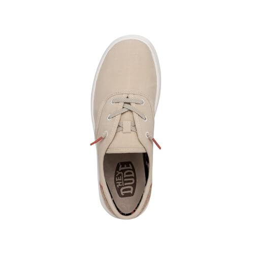 Hey Dude Men's Conway Craft Linen White Size 9 I Men's Shoes I Men's Slip-on Loafers I Comfortable & Light-Weight2