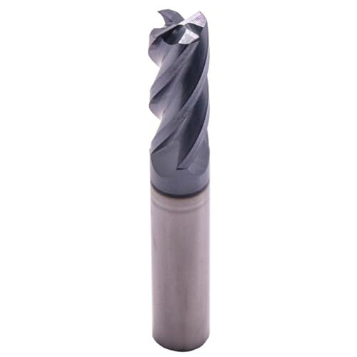 Image of 3 /8 inch 4 Flute Solid Carbide End Mill, 0.03 inch Corner Radius, AlTiN Coated | 30 Degree Helix, 3 /8 inch Cutting Diameter, 3 /8 inch Shank Diameter, 1 inch Length of Cut, 2-1 /2 inch Overall Length