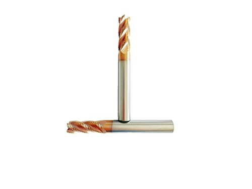 Image of 1pcs Carbide Roughing End Mill - 4 Flute - 1 /4'' Shk Dia, 1 /4'' *3 /4 inch*2'' Oal - for Alloy Steels /Hardened Steels