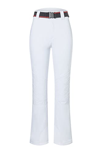 Bogner Fire + Ice Ladies Zula Weiß - Warme Moderne Damen Skihose, Größe 42 - Farbe Offwhite