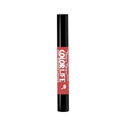 TEEN.TEEN Color Life Nontransfer Crayon Lipstick | Matte Finish with Built-in Primer | Waterproof & Long Lasting Lip Color | Smudge-Proof, Fade-Resistant Formula | Bollywood-Nude, 2gm