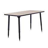 Adapte Commercial Classroom Activity Table - 24" x 48" Rectangle, ADA Compliant Tapered Legs with Glides & Casters, Adjustable Height 22-34"; Wheelchair Accessible, School & Office Furniture