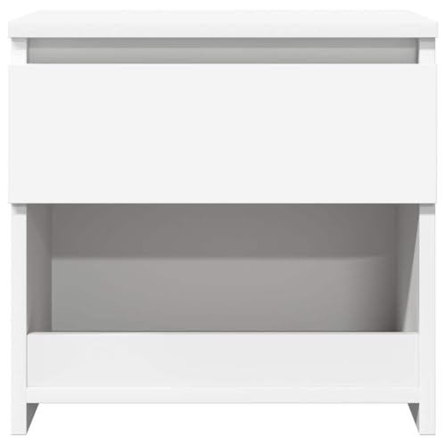 Petite Commode 1 Tiroir et Compartiment Ouvert pour Chambre et Salon
