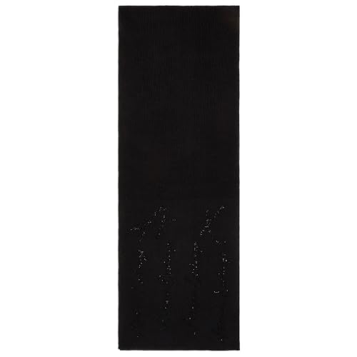 Armani Exchange Women's Knit Viscose Mix Winter Scarf Nero, One Size