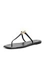 Tory Burch Women's Roxanne Jelly Sandals, Perfect Black/Gold, 11 Medium US