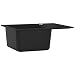 vidaXL Fregadero Cocina 1 Seno Negro Granito Fregadero Lavabo Caño Lavaplatos