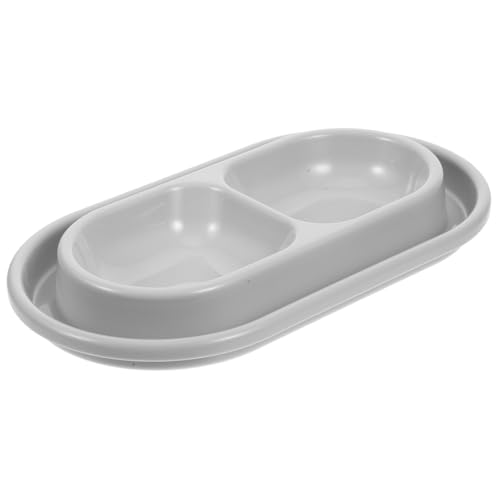 Abaodam Pet Feeding Station with Deep Water Moat Cat Dishes for Small to Dogs and Cats Stylish Design for Clean Eating Environment