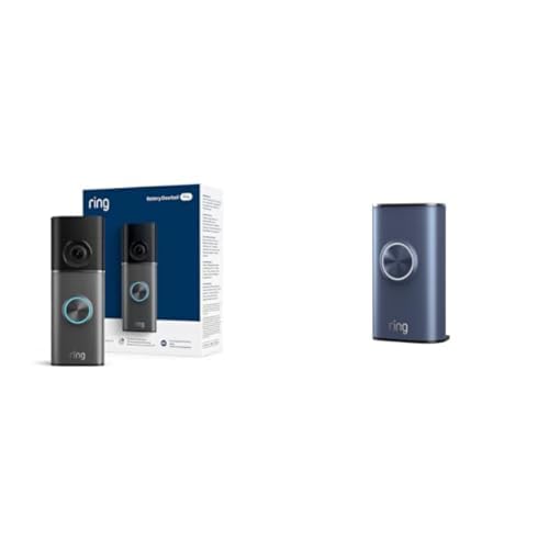 Image of Ring Battery Doorbell Pro (newest model) - Retinal 4K with wide-angle video, up to 10x Enhanced Zoom, and Quick Release Ultra Battery Pack, Polished Night Navy