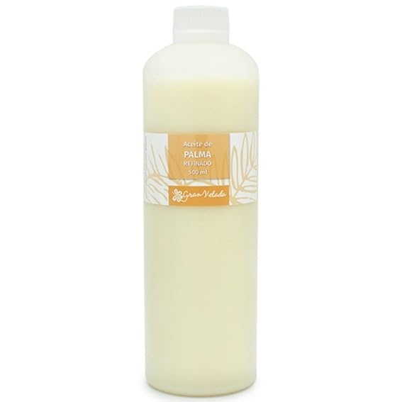 Olio di Palma Raffinato 23 kg : Confezione risparmio. Ideale per cosmetici naturali. Grado cosmetico. Antiossidante per pelle. Solido/liquido.