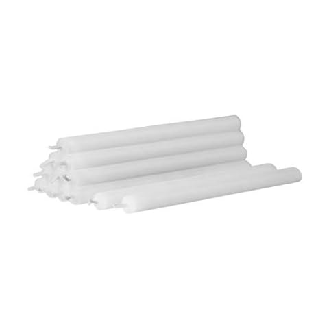 Stoff Nagel White Wax Candle Set, 18 cm Cover