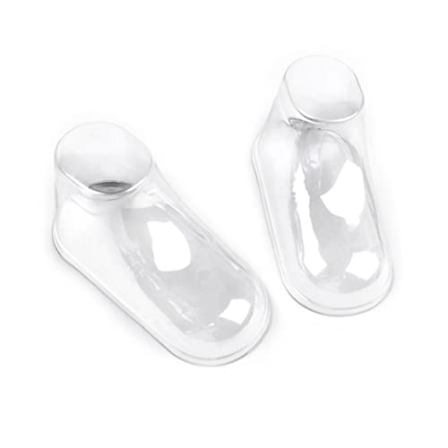 Rachlicy Modelo de PIE de bebé de plástico transparente, escaparate de exhibición de zapatos para niños pequeños, soporte moldeador para zapatos, botines para niños, 10 pares