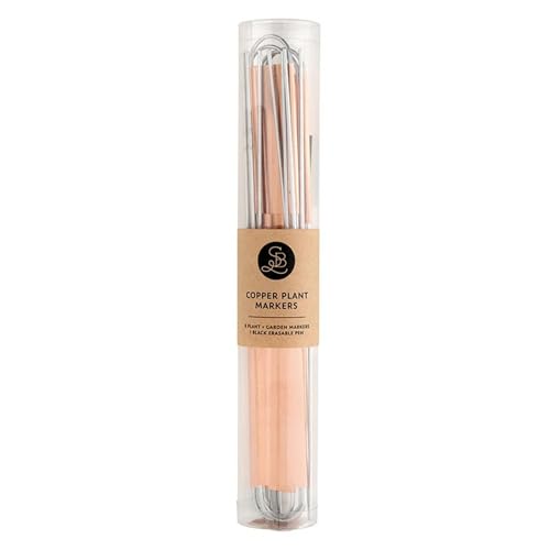 Santa Barbara Design Studio Plant Markers for Outdoor Garden with Dry Erase Pen Plant Tags for Outdoor Garden 8-Count Copper