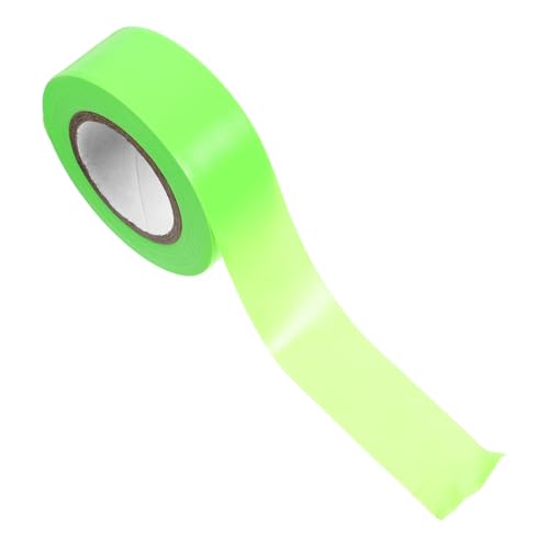 Ruban de marquage fluorescent vert bande large adhésif PVC 5 u. - 2