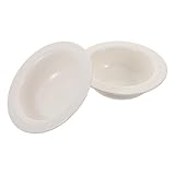 Alipis 2 Stück Teiliges Aromatherapie Wachswärmer Schale aus Keramik Ersatz-wachsschale mit Erhöhtem Rand für Duftkerzen Transparentes Aromatherapie-öl Wärmertablett Stilvolle Hut-Design