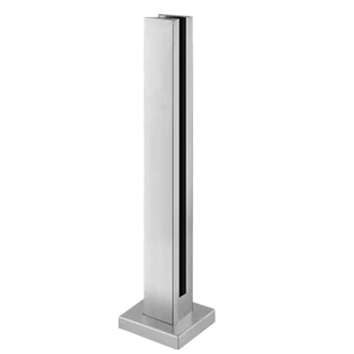 Poteau de garde-corps en verre argenté robuste pour éliminer les risques de chute - 2