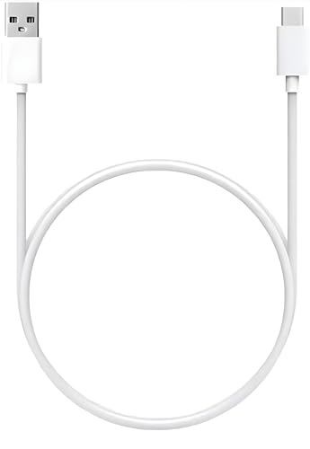 Image of 44 Watt Type C Cable Ultra Fast Charging Compatible with ViVo Smart Phone Devices (Only Cable) White 44W