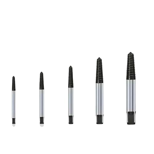 Extractor de tornillos rotos 5 piezas acero durable miniatura 1