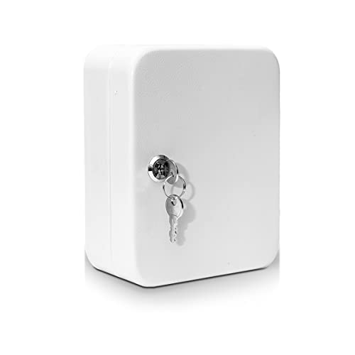 Yoocabinet Wandhalterung für 40 Schlüssel, Stahl, Sicherheitsschloss, Schlüssel-Organizer, Schlüsselhalter mit Metallhaken und Etiketten, Schwarz A002-40K Cover