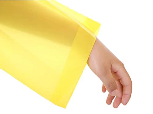 CHACKO Kid's Girl's Outdoor Traveling Plain Raincoat/Rain wear/Rain Suit (Yellow,10-11 Year)-(Pack of 01) - Image 4 thumbnail