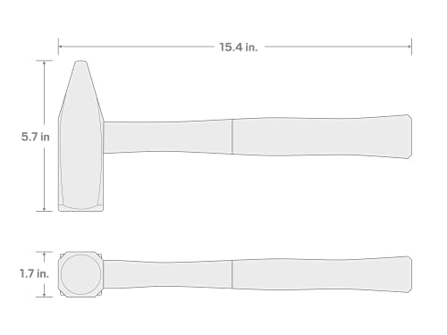 Tekton 3 Lb. Cross Peen Hammer | 31303,Red #TOP6