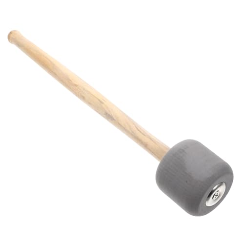 Baquetas para bombo Milisten, mazo ergonómico de madera para percusión, agarre cómodo y uso versátil en diversos estilos musicales, color gris