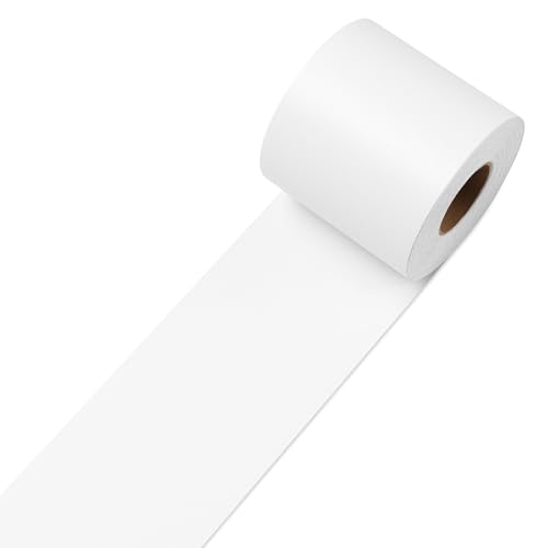Decotalk Bordo Adesivo per Carta da Parati Bianco 7.6X600cm Bordi