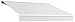 Awntech 18-Feet Galveston Semi-Cassette Left Motor with Remote Retractable Awning, 120-Inch Projection, Off White