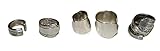 Vintage Silverplate Spoon rings Lot 2 five rings assortment of small sizes and patterns silverware