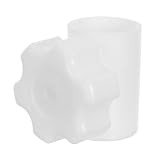 HOUDERCO Accessorio Vite di Collegamento Bianco per Ombrellone in Plastica per Palo da 32mm a 28mm, Manutenzione Efficiente e Fissaggio Rinforzato per Terrazzo e Spiaggia