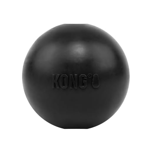 KONG - Extreme Ball - Gioco gomma resistente per cani con masticazione energica, nero - Taglia M/L