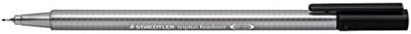 STAEDTLER 334-9 PB6 Triplus Fineliner Superfine Pen, 0.3mm Line Width - Black (Polybag of 6)