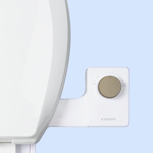 TUSHY Fresh Cool Water Bidet: Ultra Slim Toilet Seat Attachment (Non-Electric Self-Cleaning Hygienic Nozzle) Easy DIY Install