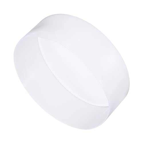 Image of uxcell 2pcs Rubber End Caps 140mm(5 1 /2 Inch) ID x 80mm(3 1 /8 Inch) H Vinyl Round Tube Bolt Cap Cover Screw Thread Protectors Clear