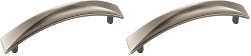 Amerock | Cabinet Pull | Antique Silver | 3 inch (76 mm) Center to Center | Extensity | 2 Pack | Drawer Pull | Drawer Handle | Cabinet Hardware
