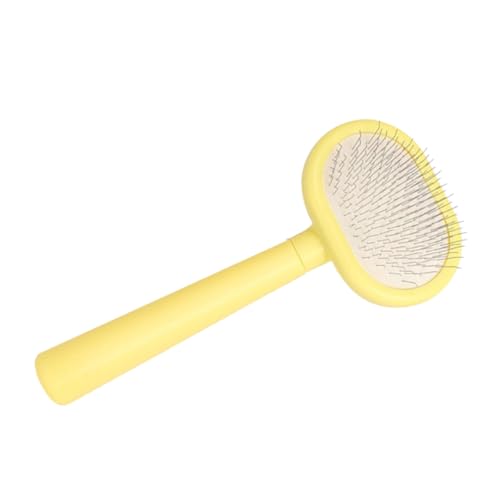 HEMOTON Cat Hair Remover Brush Soft Bristles Long-handled Pet Comb for Grooming