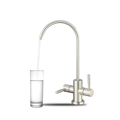 Image of B BACKLINE Stainless Steel 304 Grade 2 in 1 Ro Water Purifiers Tap /Faucet | Double Water Inlet Tap, Filter Water Tap & Kitchen Normal Water Tap | 360 Rotatable Ro Drinking Water Filter (Brushed)