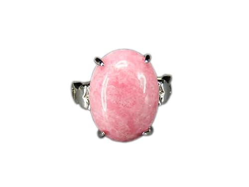 [石街] AAA ロードナイト 指輪 大粒 天然石 女性 リング 薔薇輝石 A2-6-007 (約13号 微調整可能)