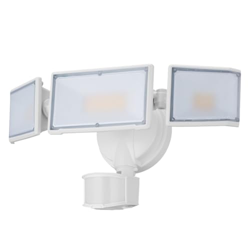 Qusedwey Luces LED para Exteriores con Sensor de Movimiento de 70 W y 7000, Focos para Exteriores, Luces para Exteriores, Casas, Garajes y Patios