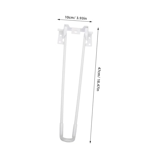 Pieds métalliques pliables x4 pour table d'appoint et bureau robuste - 3