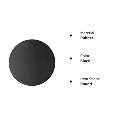 Nonskid Round Rubber Furniture Gripper Pad For Protecting Hardwood Floor Tile Floor And More From Scratching Fits Recliners, Swivel Chairs, And More, Black, Pack Of 1 #TOP6