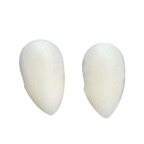 ulafbwur Colmillos falsos de resina de vampiro de resina para Halloween, accesorios para disfraz de fiesta