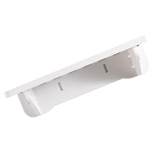 Étagère murale sans perçage compacte blanche avec support pliable multi-usages