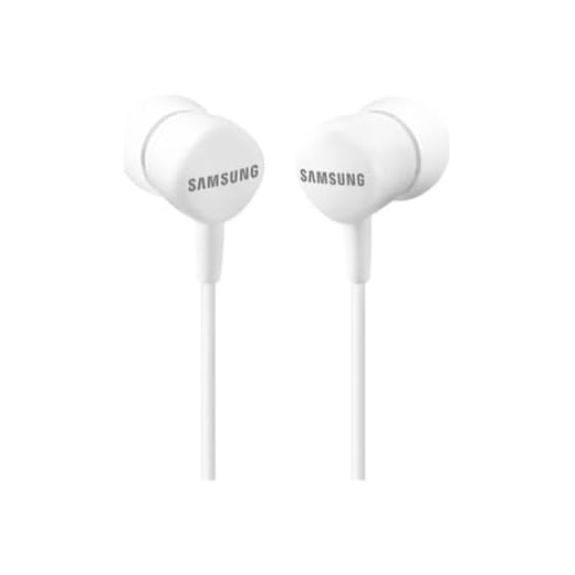 Samsung HS130 - Auriculares de botón (con micrófono, control remoto integrado), blanco- Versión española