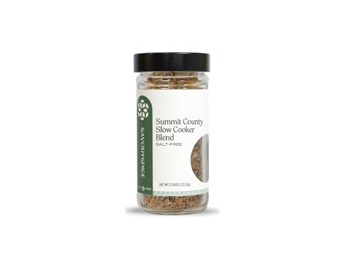 Savory Spice Summit County Slow Cooker Blend (2.55 oz) - Salt-Free Crockpot Seasoning with Pepper, Garlic & Herbs - Slow Cooker Spice Mix for Roasts, Soups & Stews