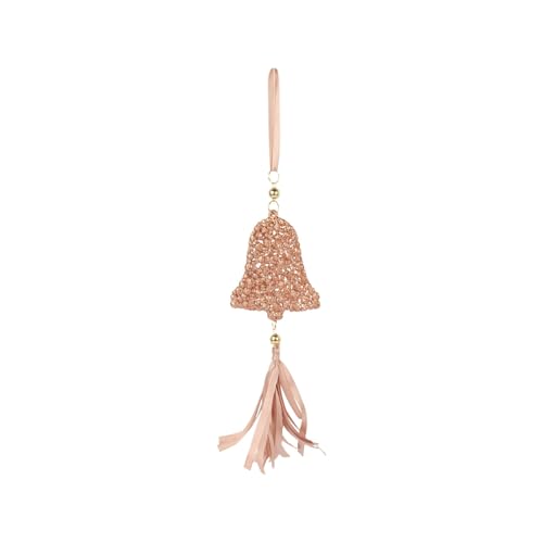 FIL Christmas Tree Ornament Xmas Deco Hanging Decor Pendant [Design: Rose Gold Bell]